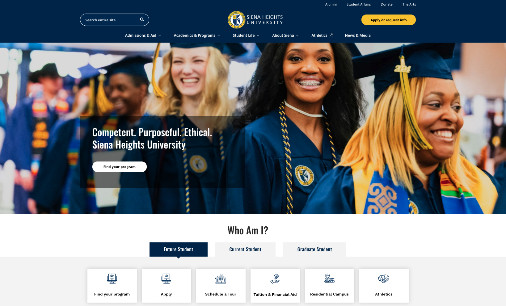 Siena Heights website